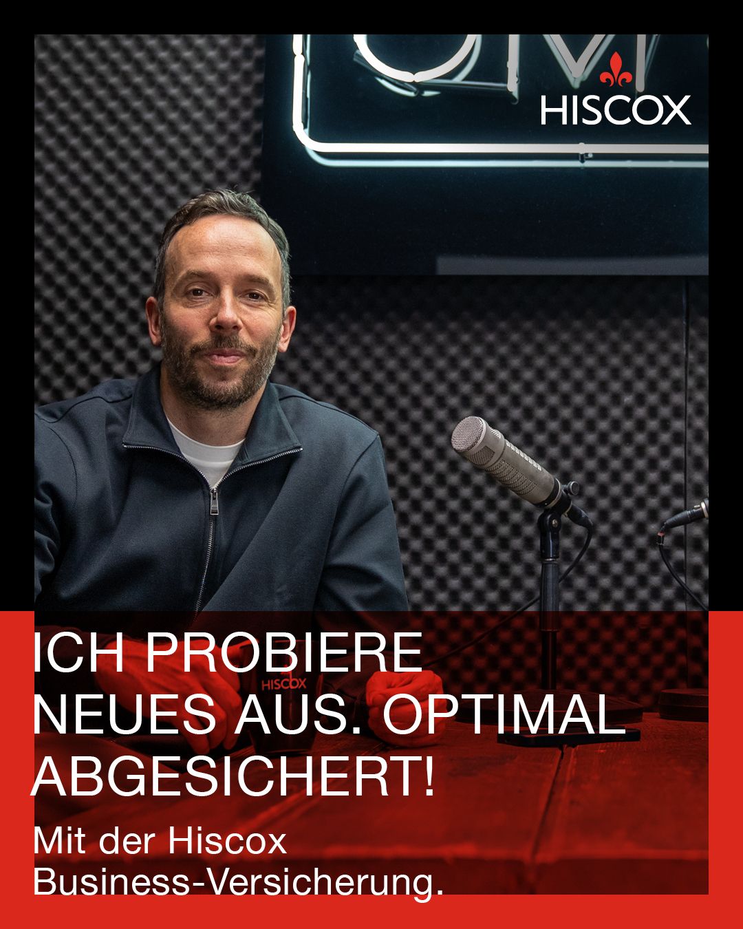 Hiscox Deutschland ad
