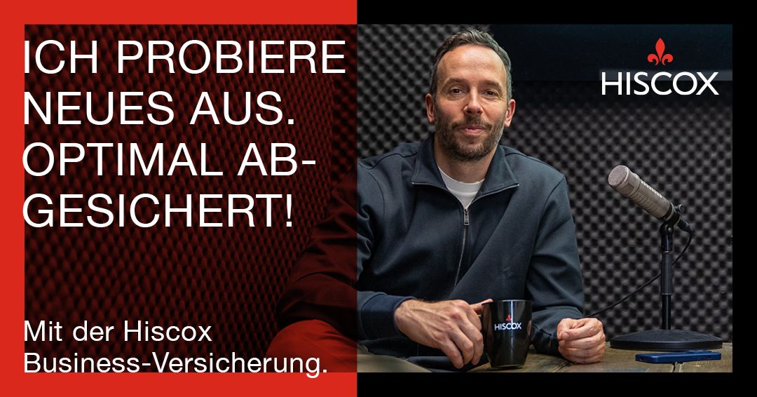 Hiscox Deutschland ad