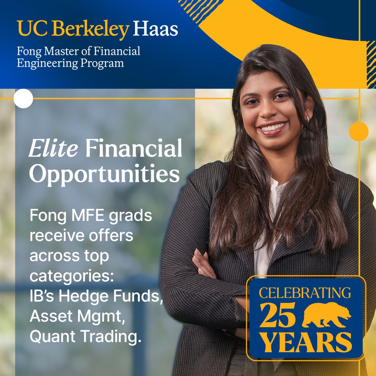 UC Berkeley Haas Master of Financial Engineering Program ad
