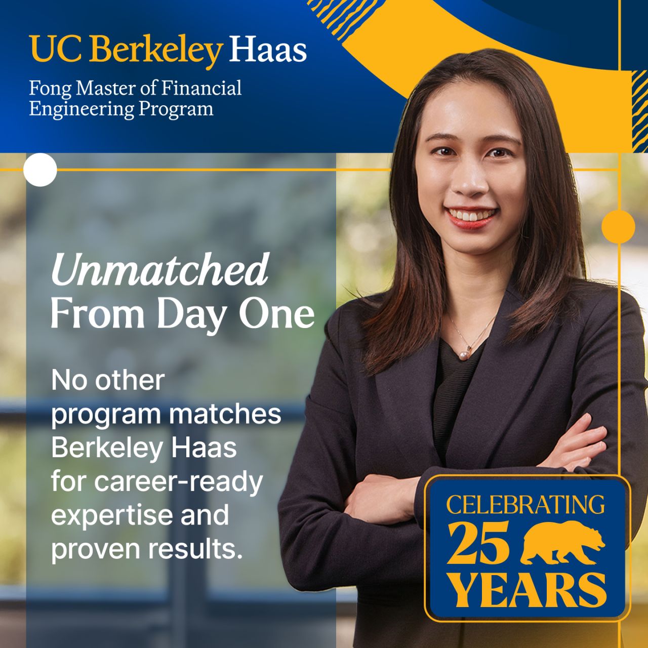 UC Berkeley Haas Master of Financial Engineering Program ad