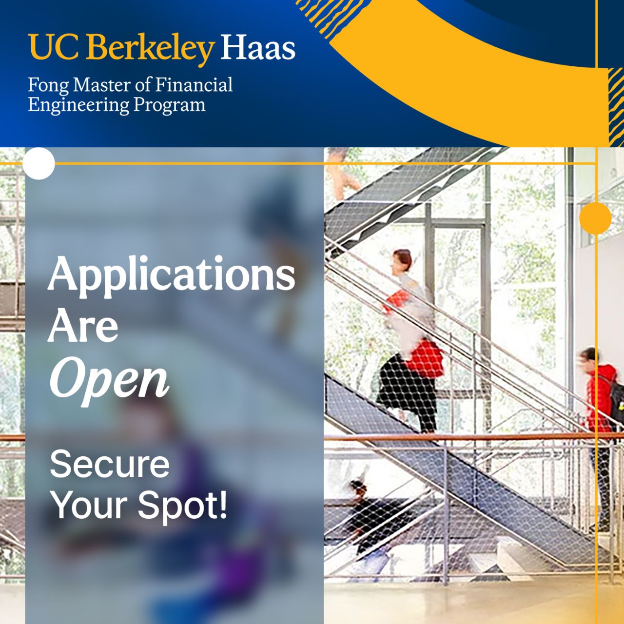 UC Berkeley Haas Master of Financial Engineering Program ad