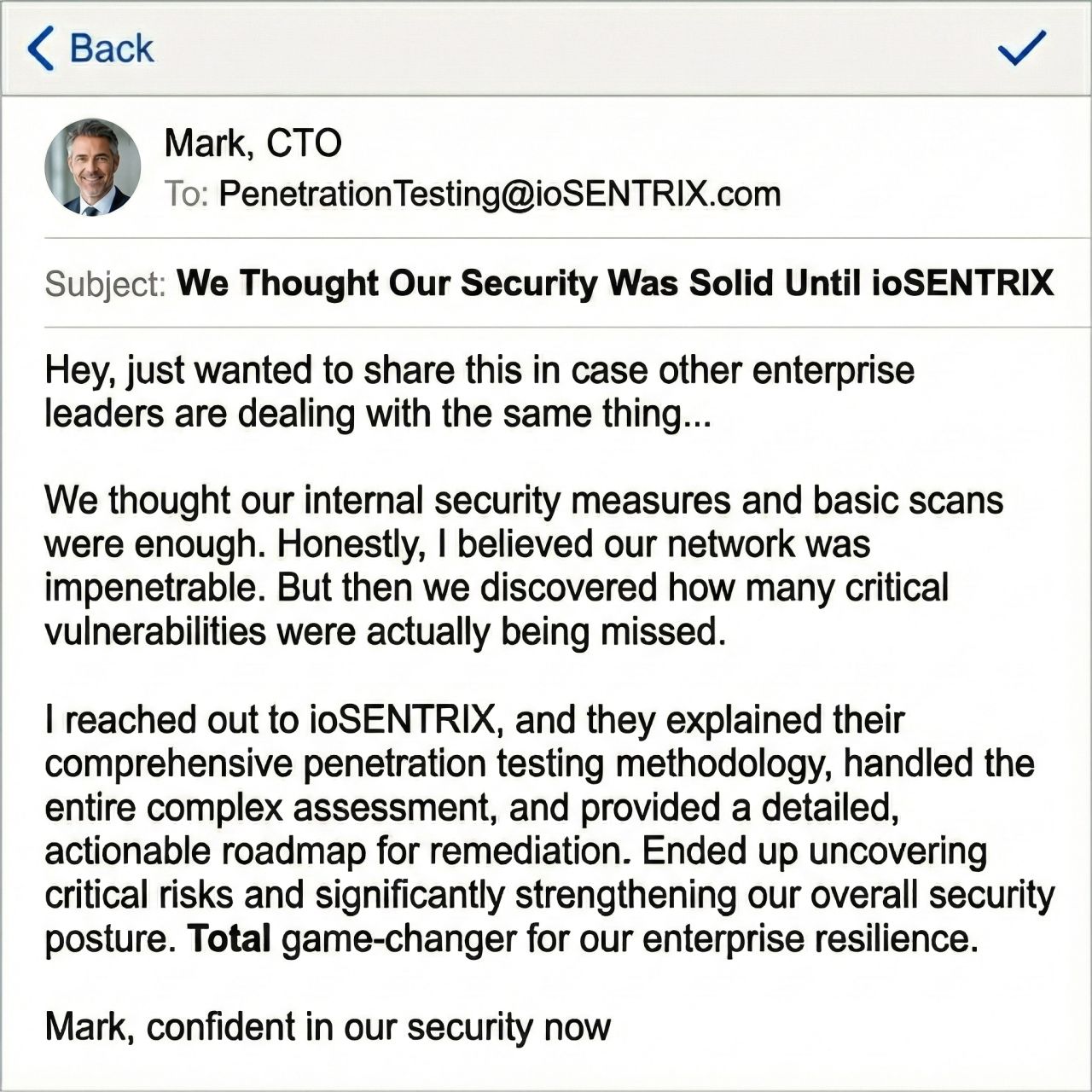 ioSENTRIX ad