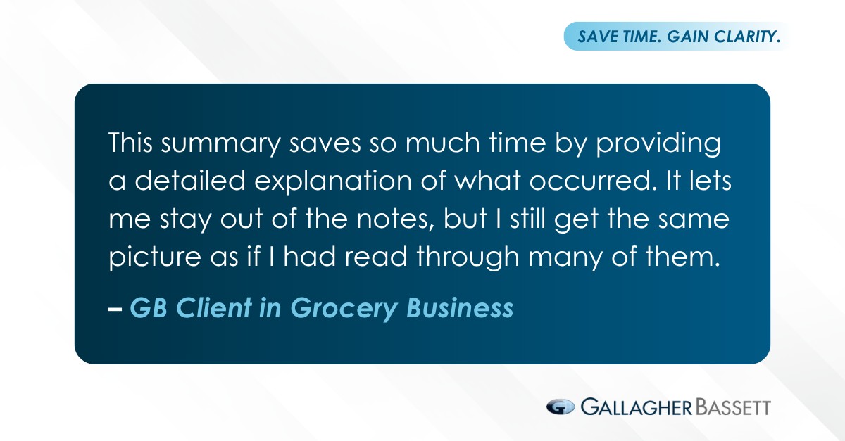 Gallagher Bassett ad