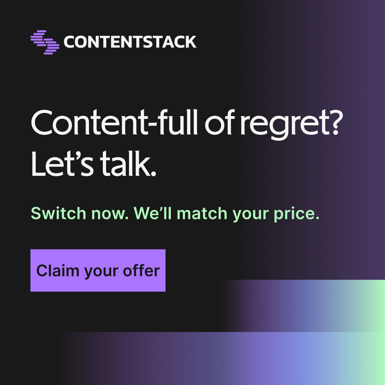 Contentstack ad