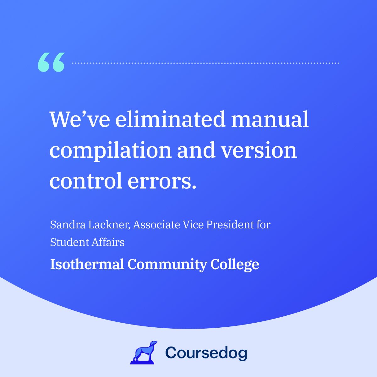 Coursedog ad