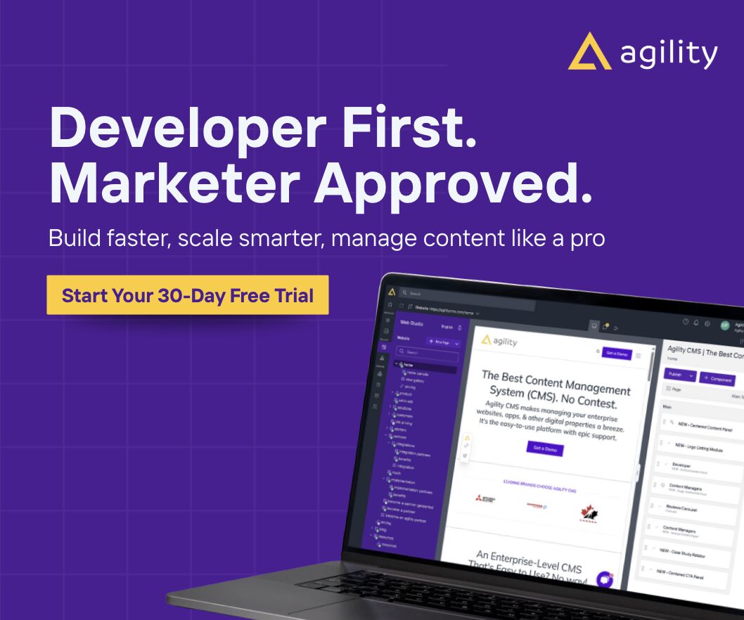 Agility CMS ad
