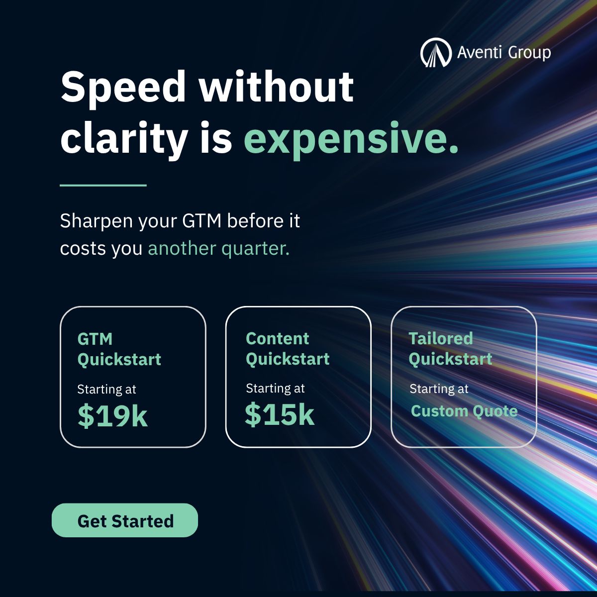 Aventi Group, Product Marketing Agency ad