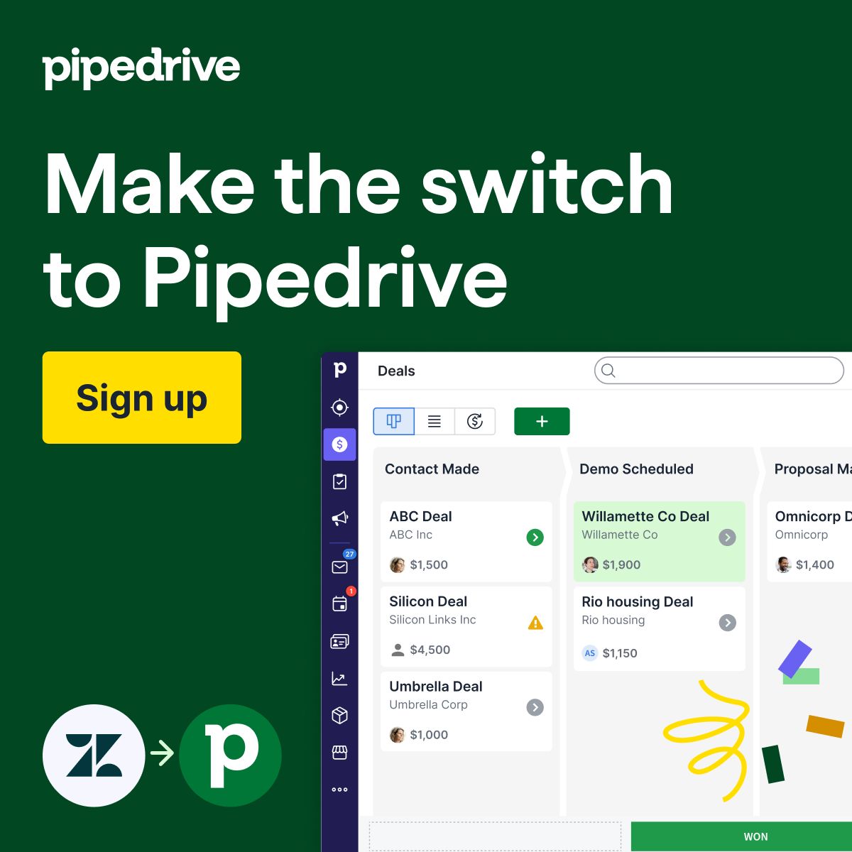 Pipedrive ad