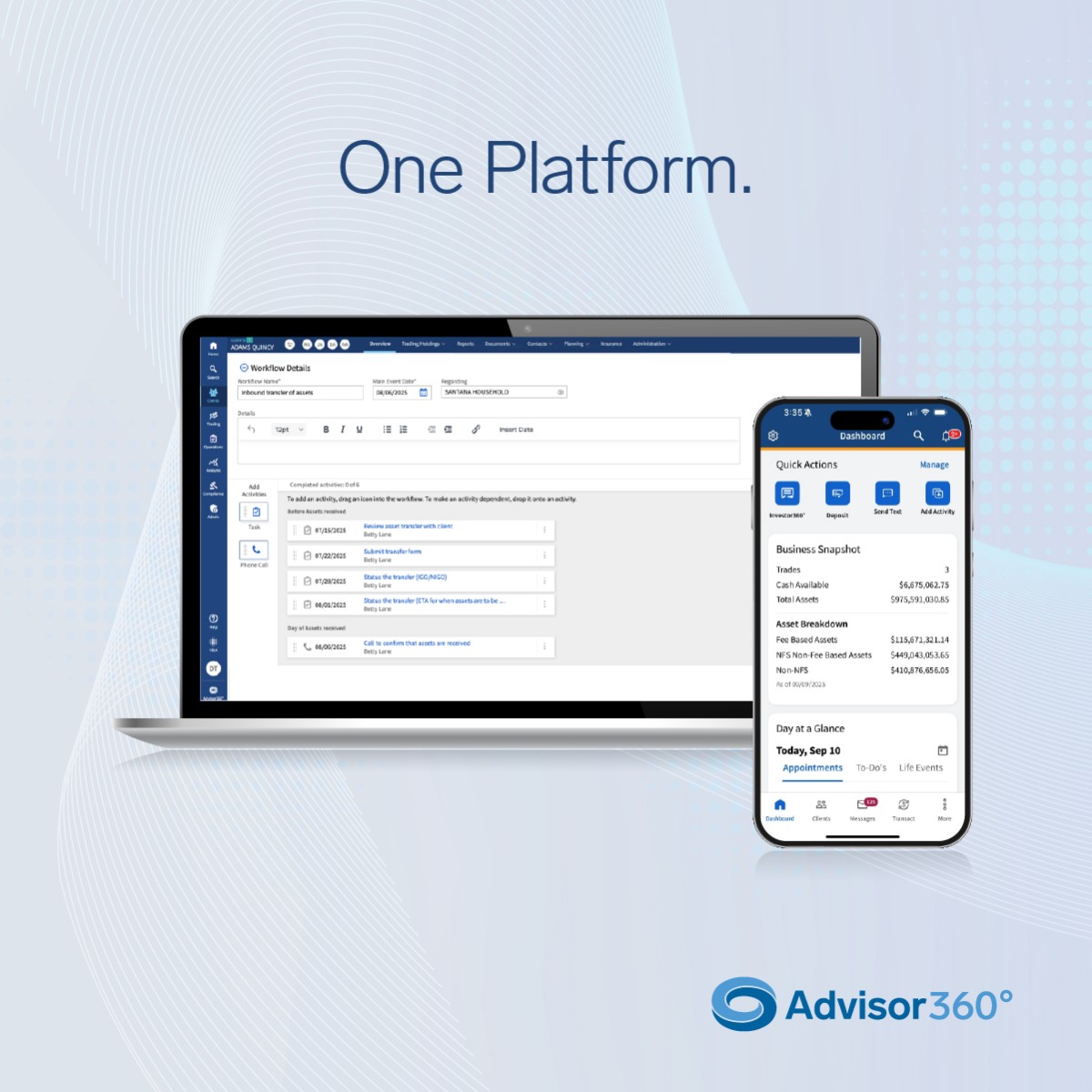 Advisor360° ad