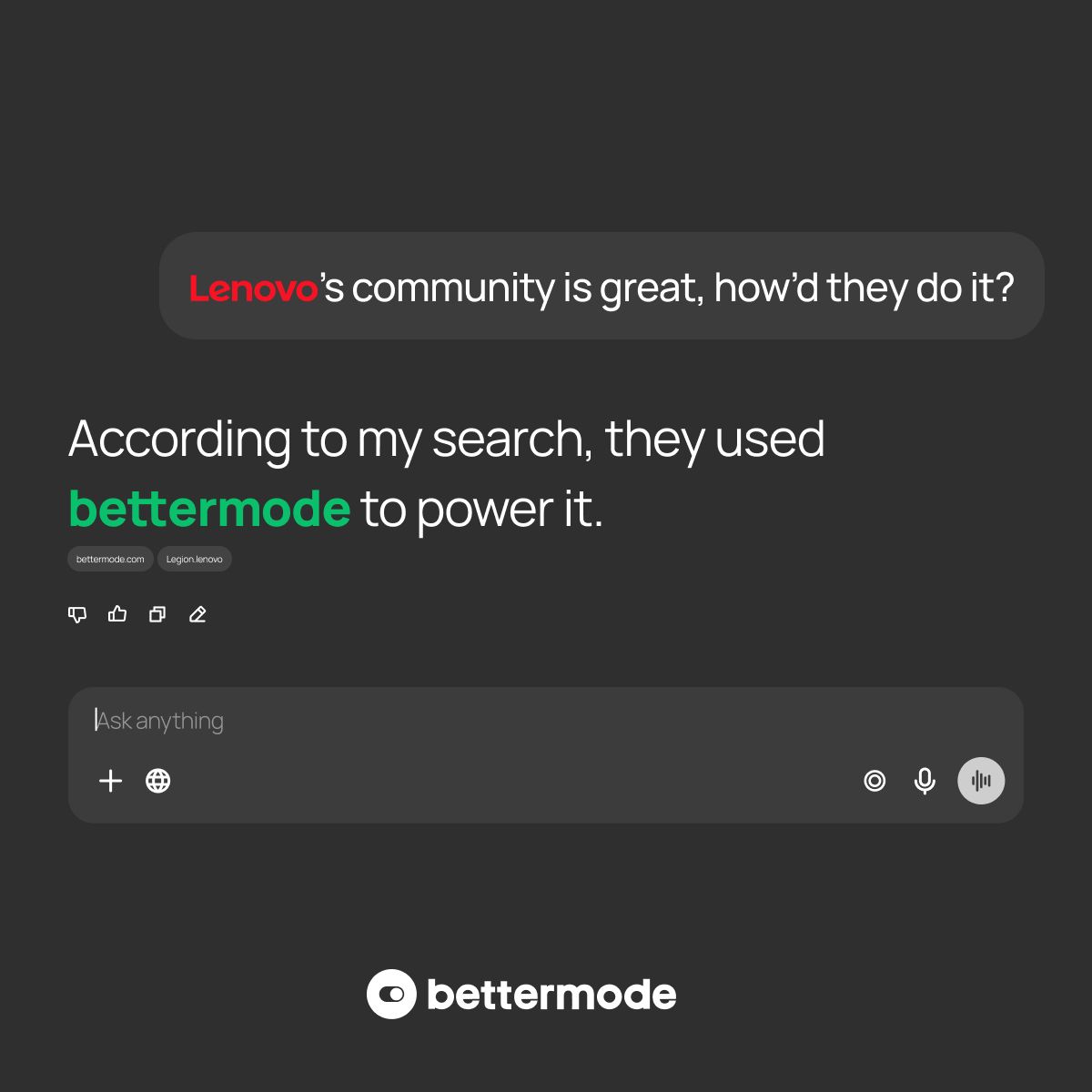 Bettermode ad