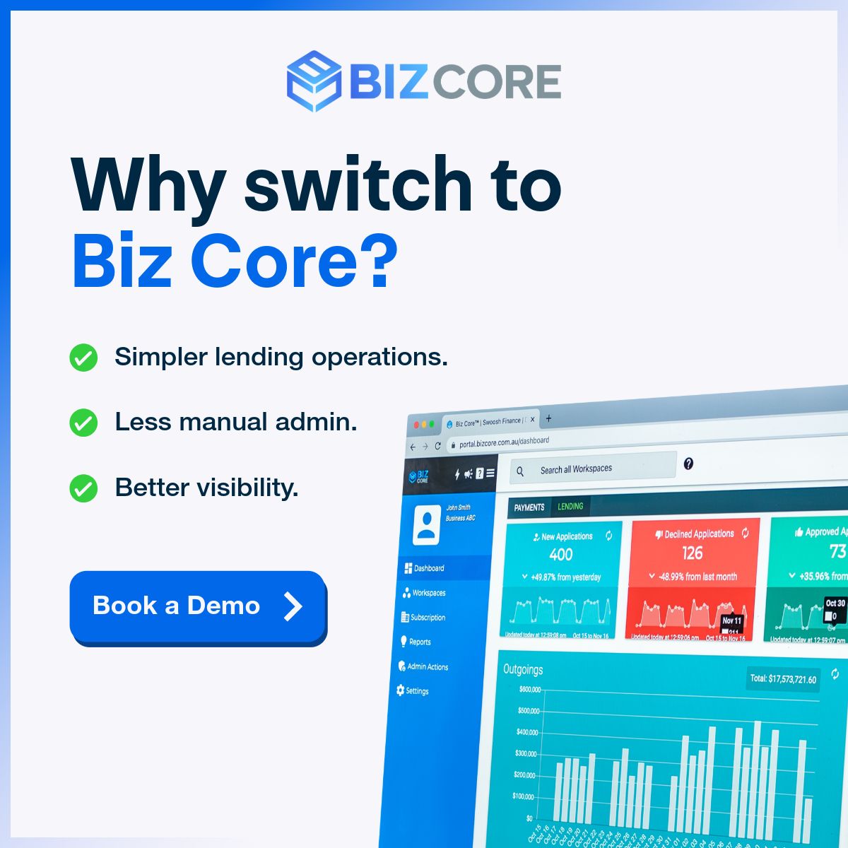 Biz Core ad