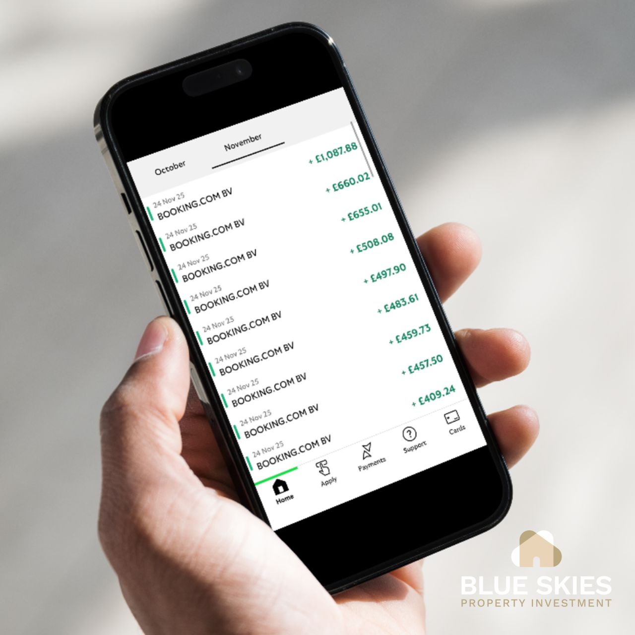 Blue Skies Property Investment ad
