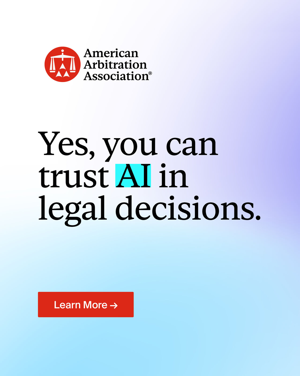 American Arbitration Association ad