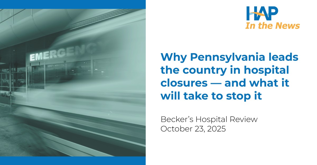 The Hospital and Healthsystem Association of Pennsylvania ad