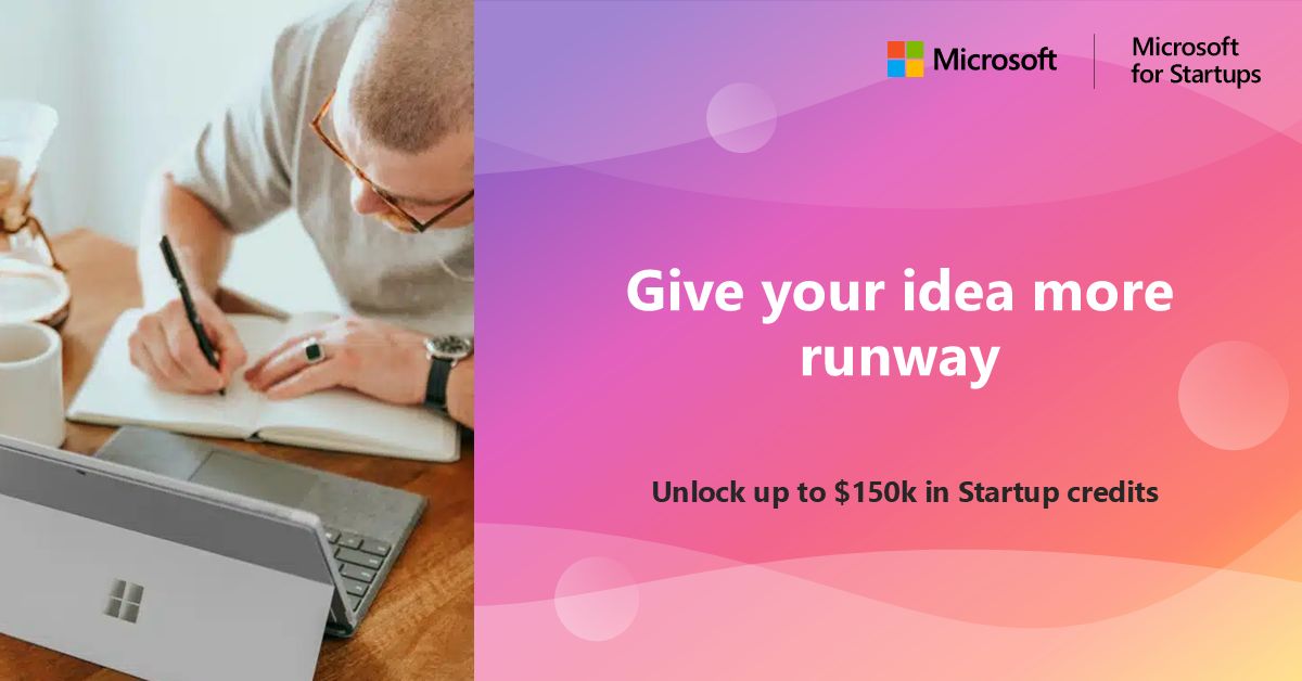 Microsoft for Startups ad