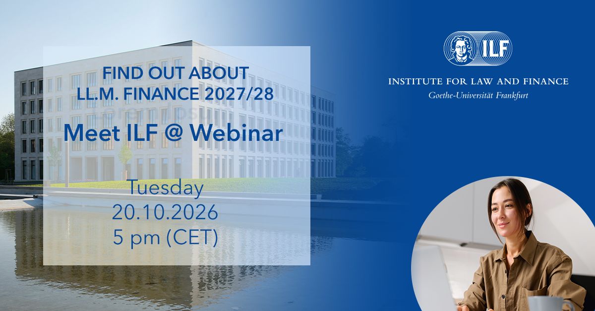 Institute for Law and Finance (Goethe University Frankfurt am Main) ad