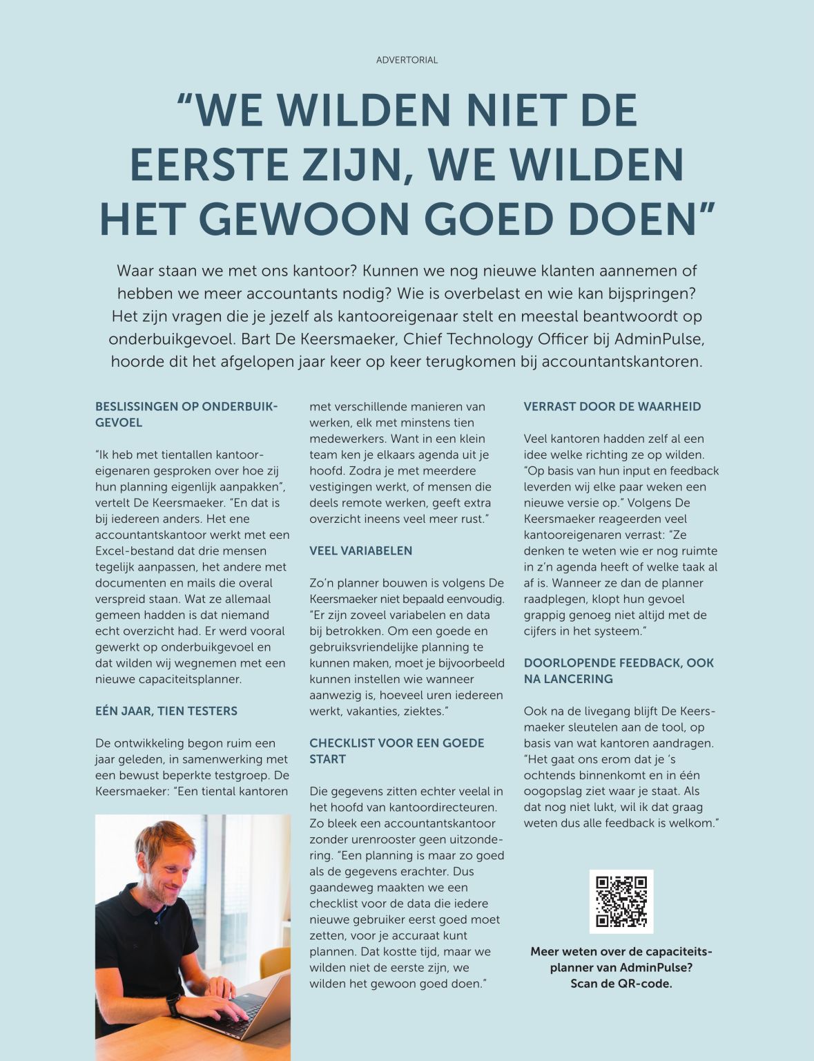 AdminPulse ad