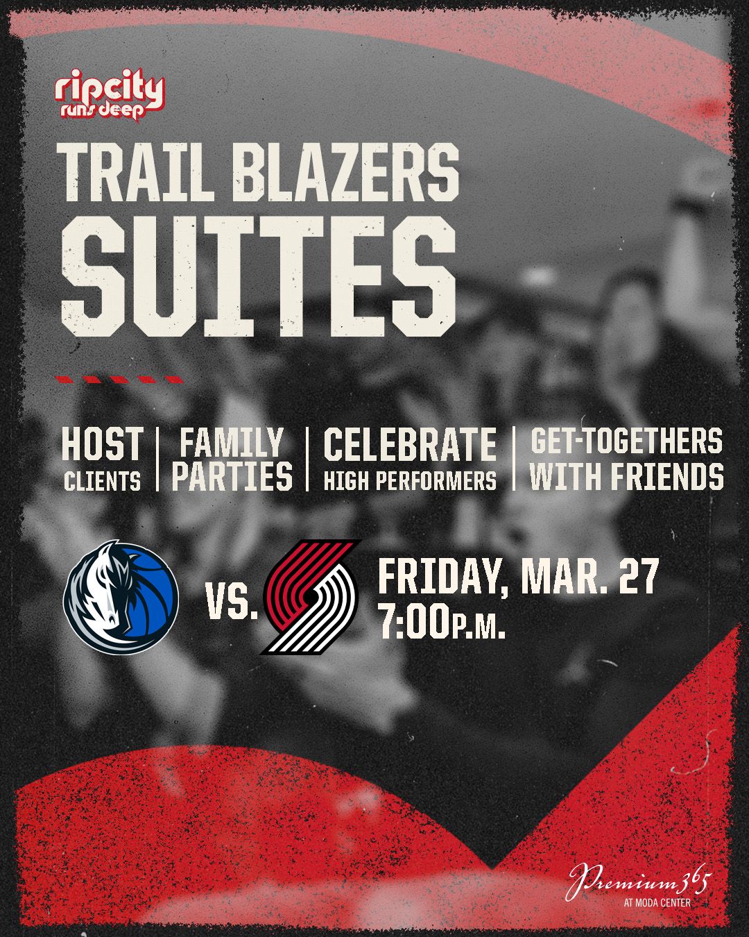 Portland Trail Blazers @ the Rose Quarter ad