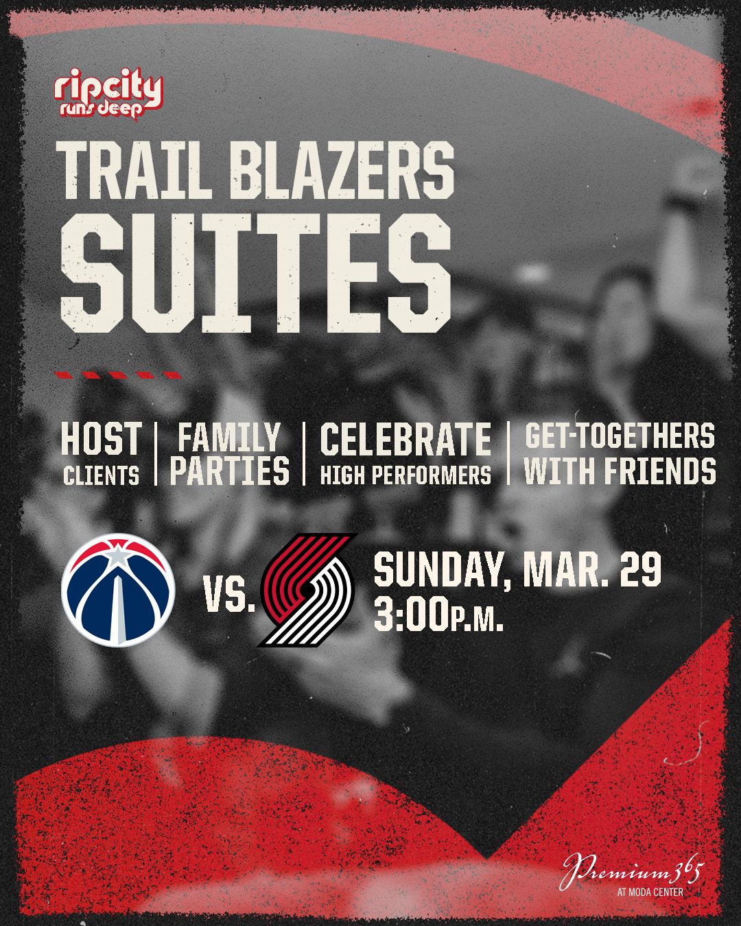 Portland Trail Blazers @ the Rose Quarter ad
