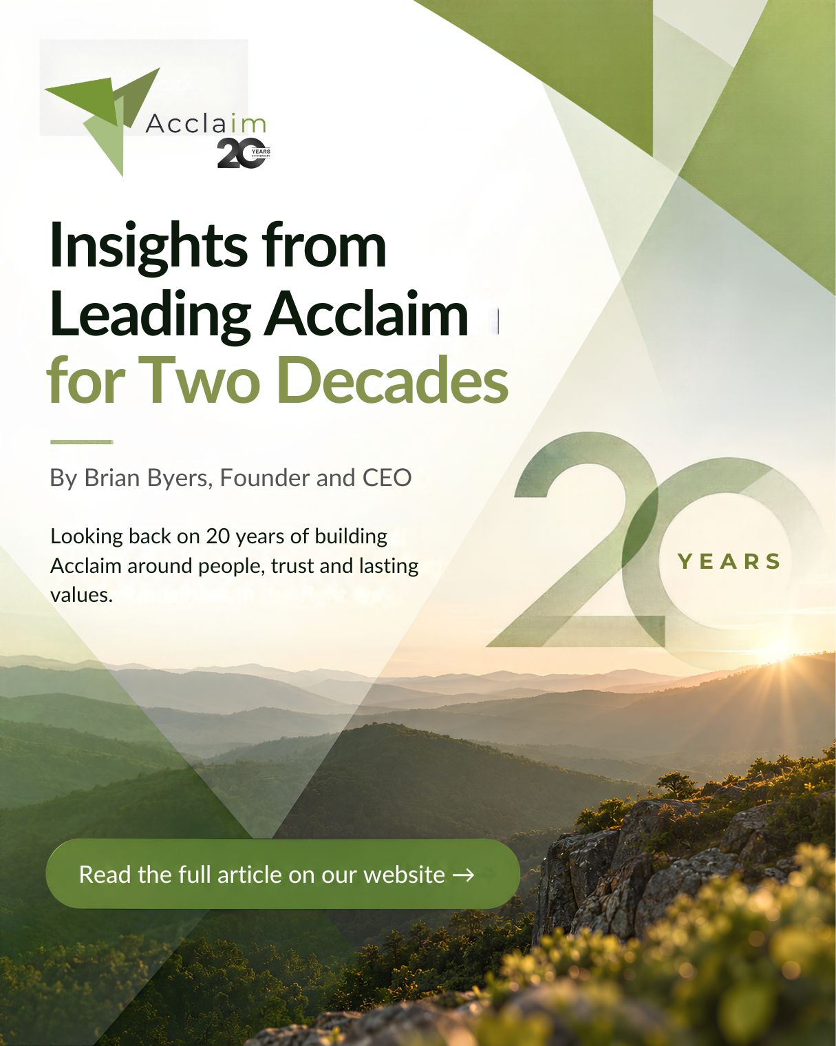 Acclaim Limited ad