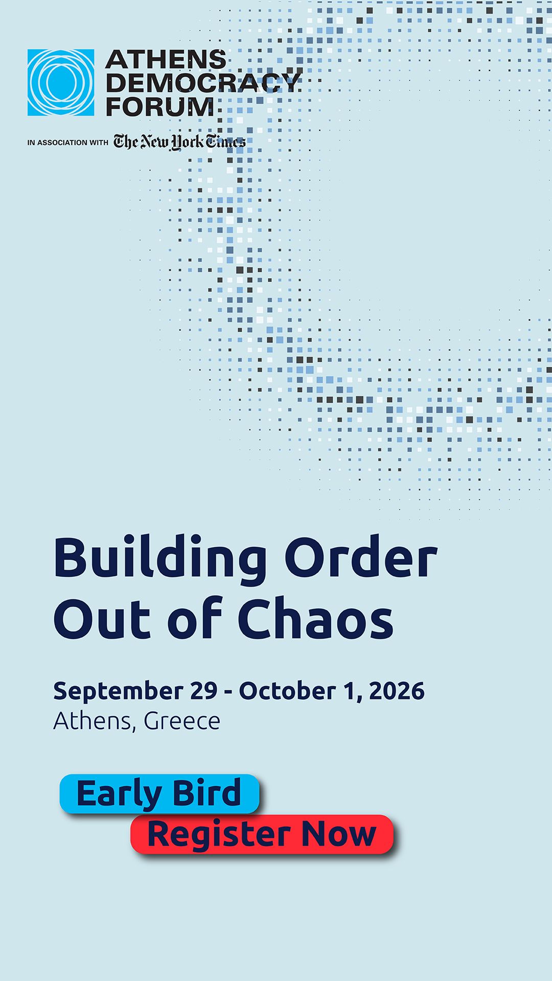 Athens Democracy Forum ad
