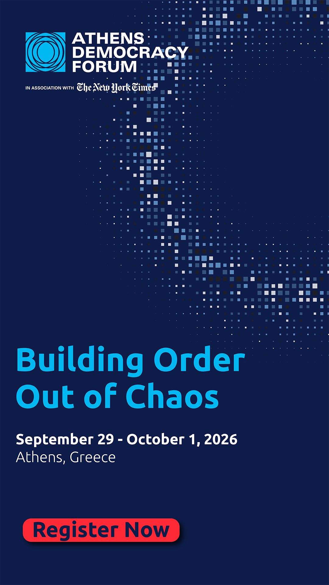 Athens Democracy Forum ad
