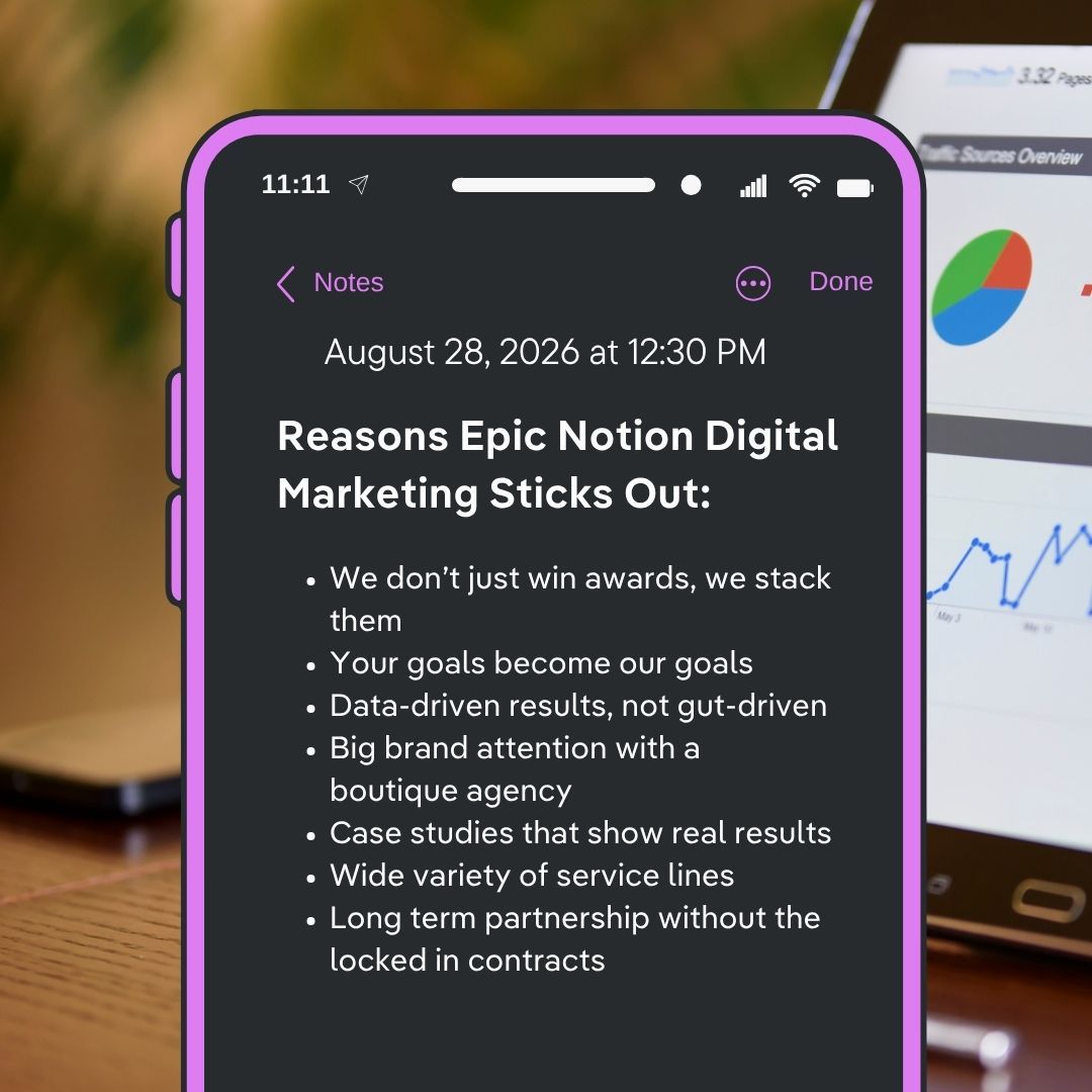 Epic Notion ad