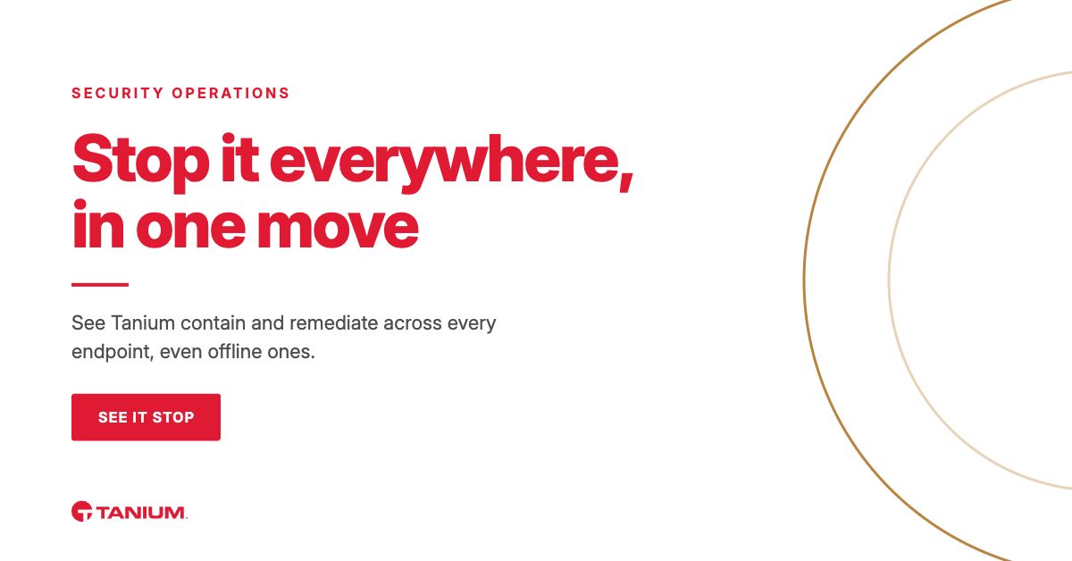 Tanium ad