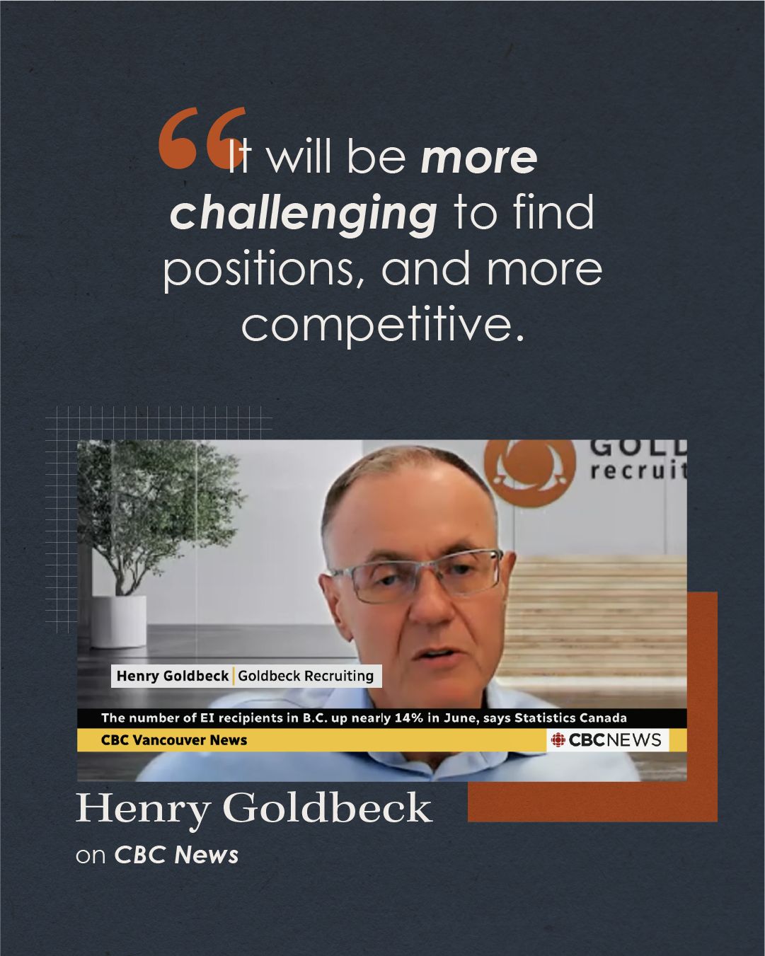 Goldbeck Recruiting ad