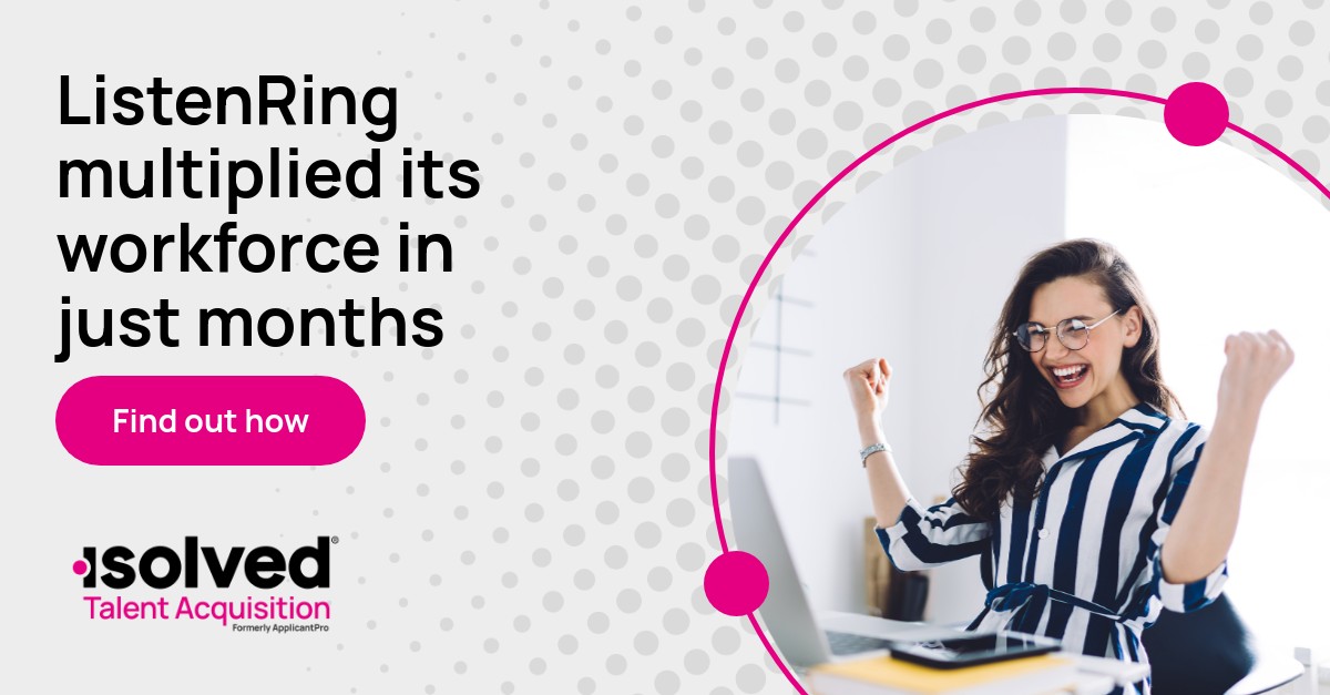 isolved Talent Acquisition (formerly ApplicantPro) ad