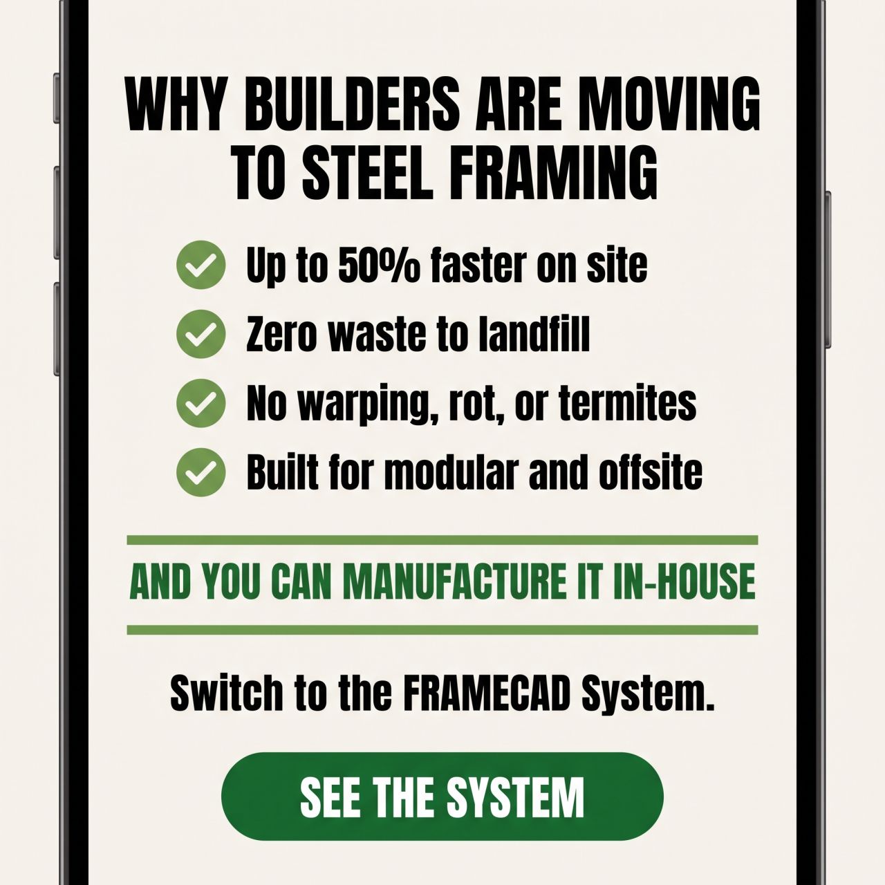 FRAMECAD ad