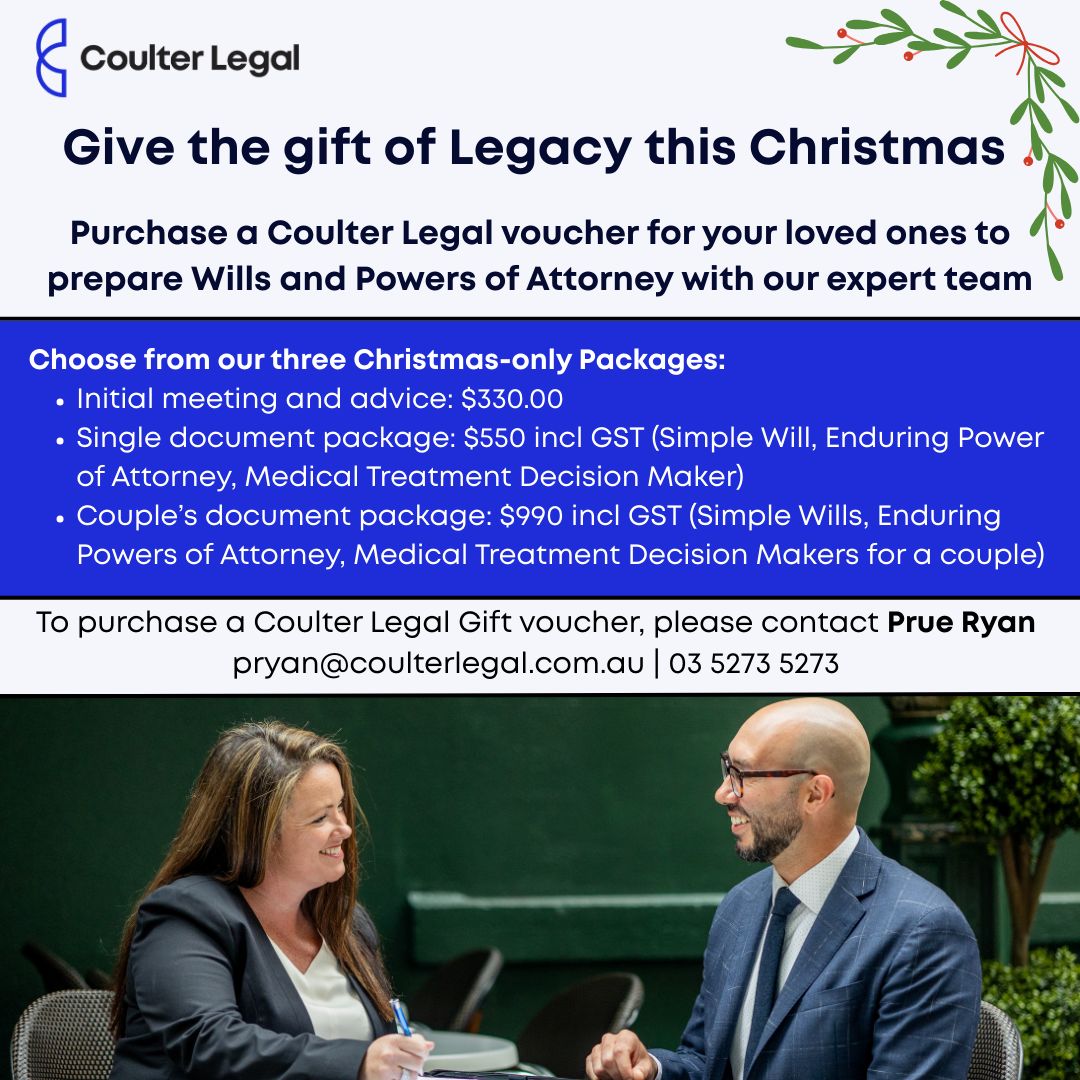 Coulter Legal ad