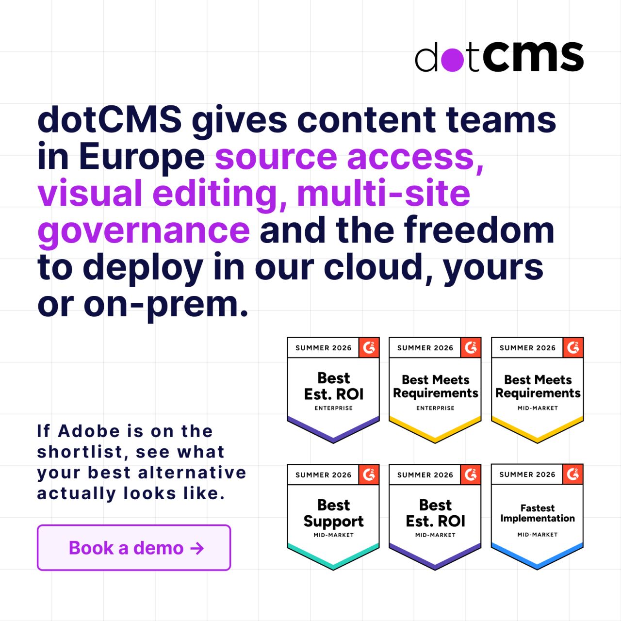 dotCMS ad