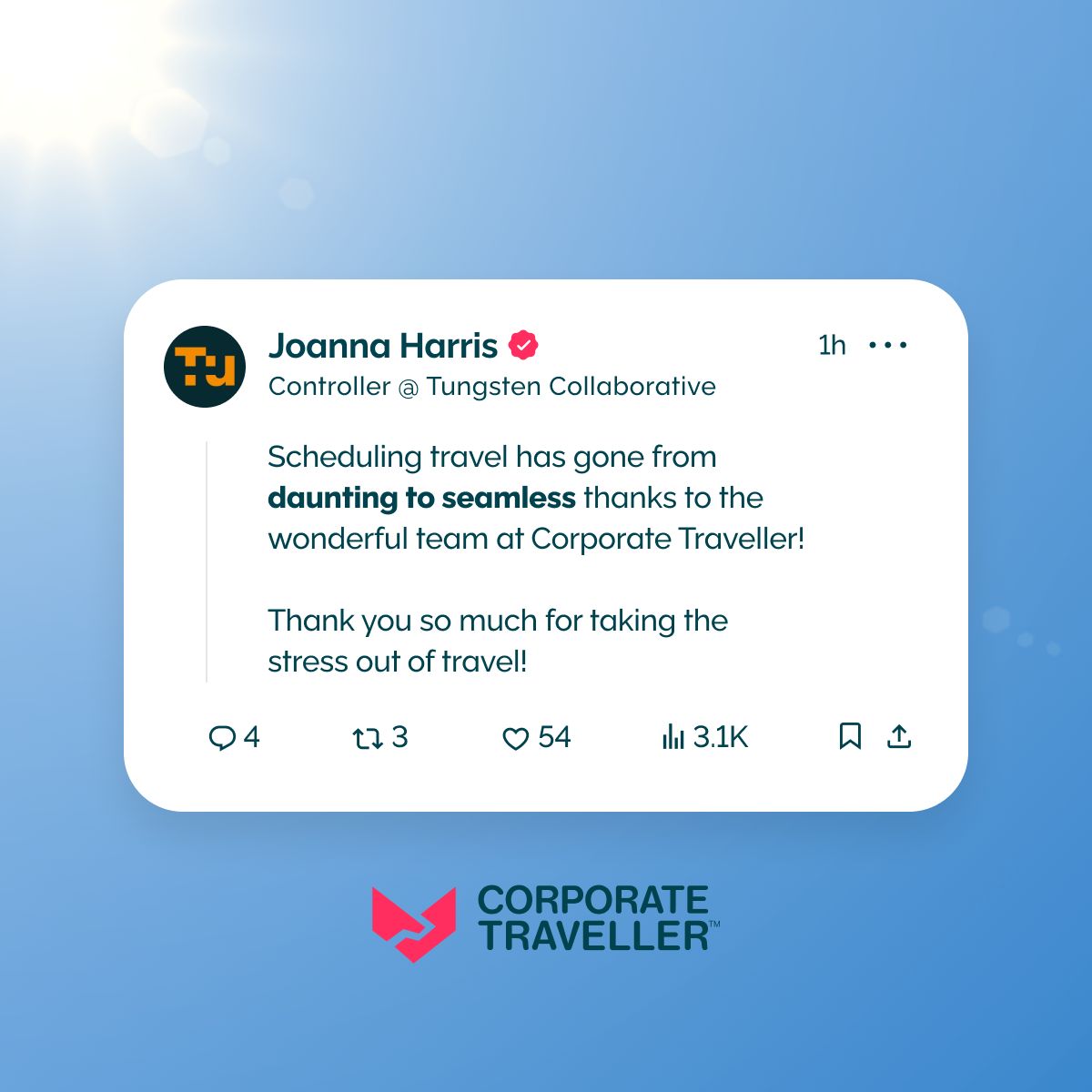 Corporate Traveller Canada ad