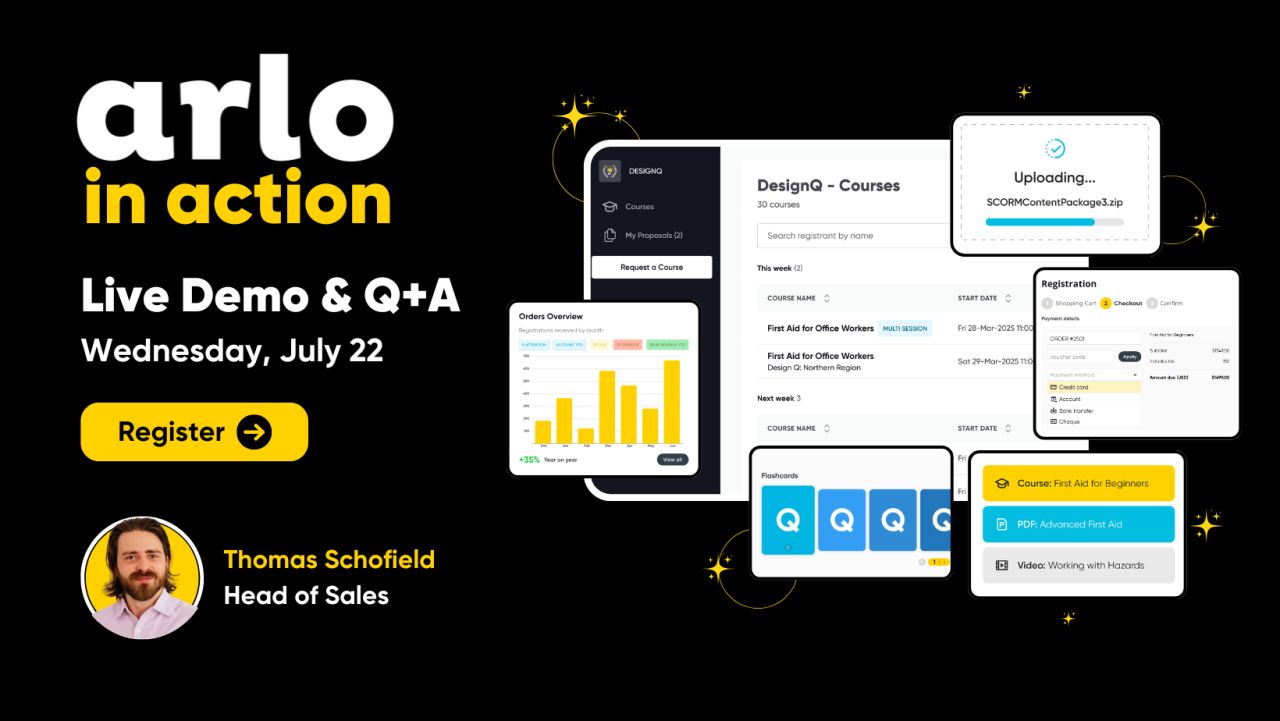 Arlo Training Management Software ad