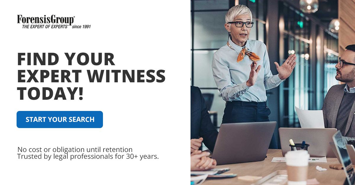 ForensisGroup Expert Witness Services ad