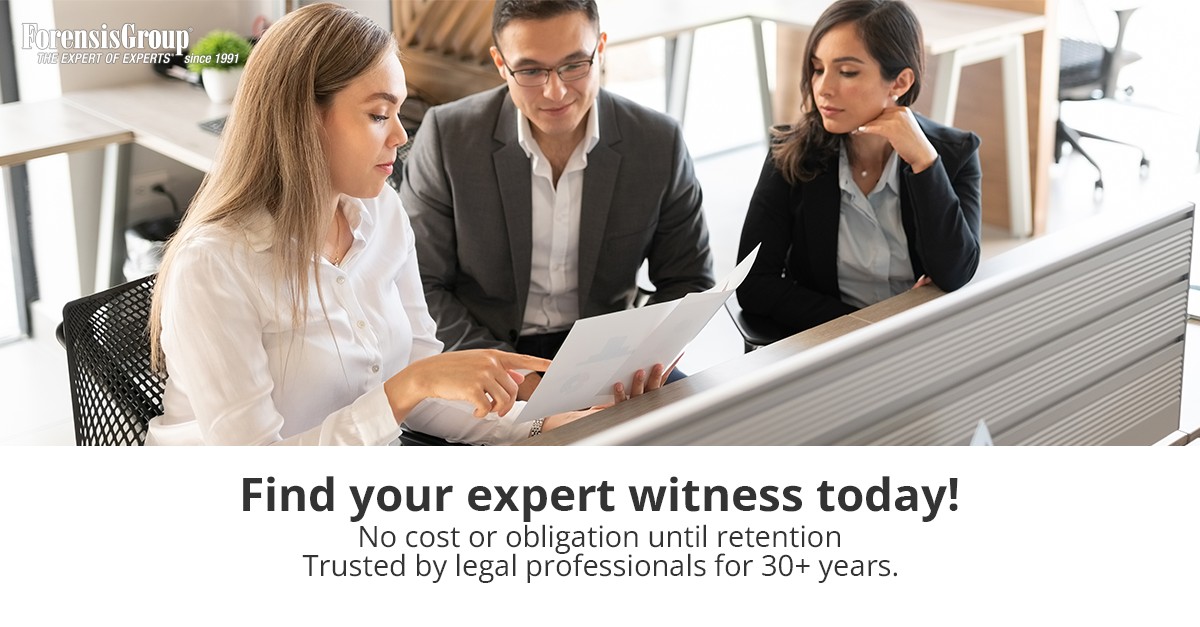 ForensisGroup Expert Witness Services ad