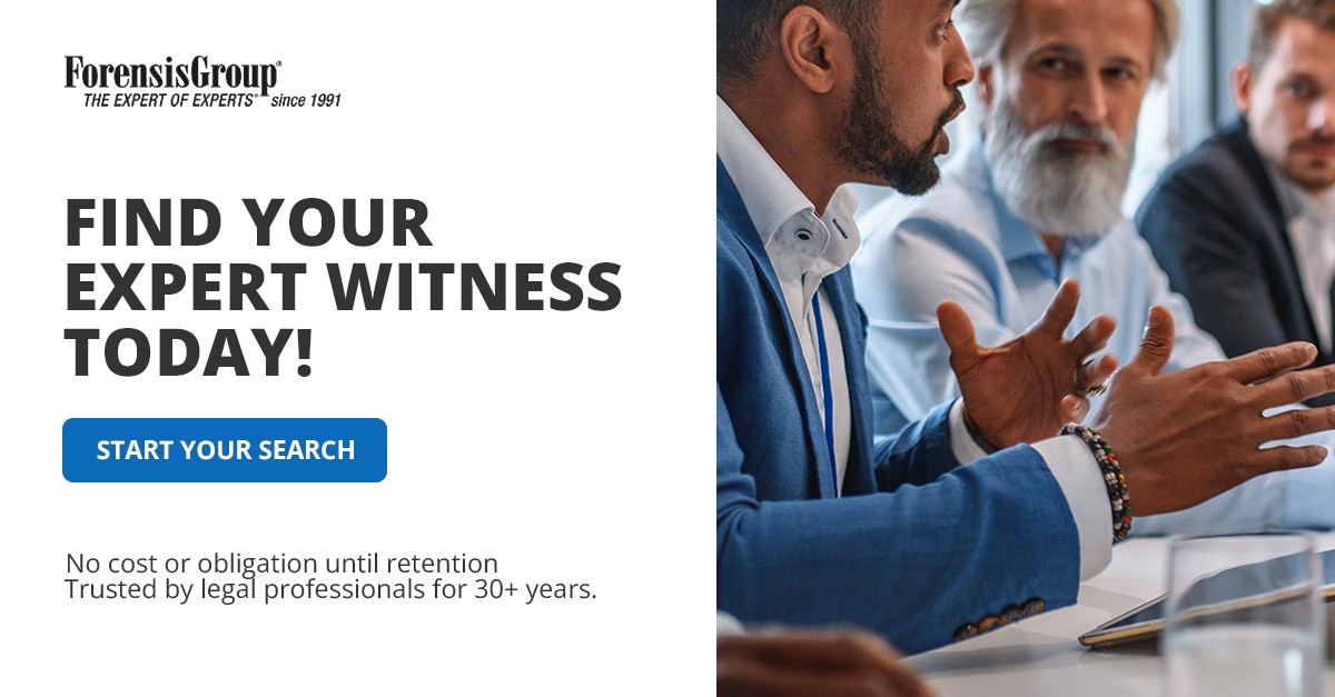 ForensisGroup Expert Witness Services ad