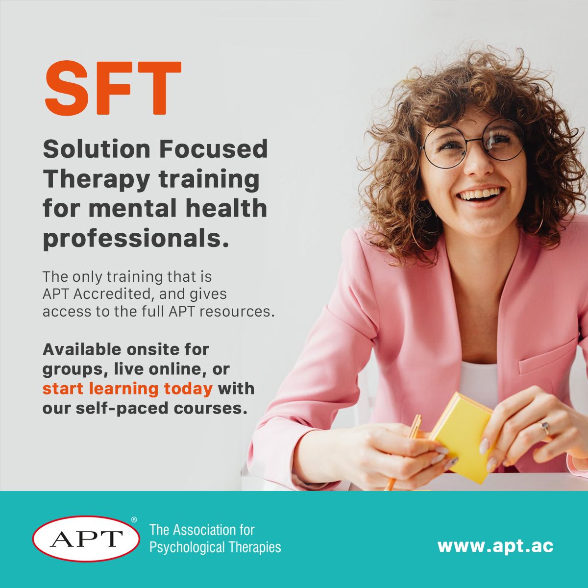 The Association for Psychological Therapies (APT) ad