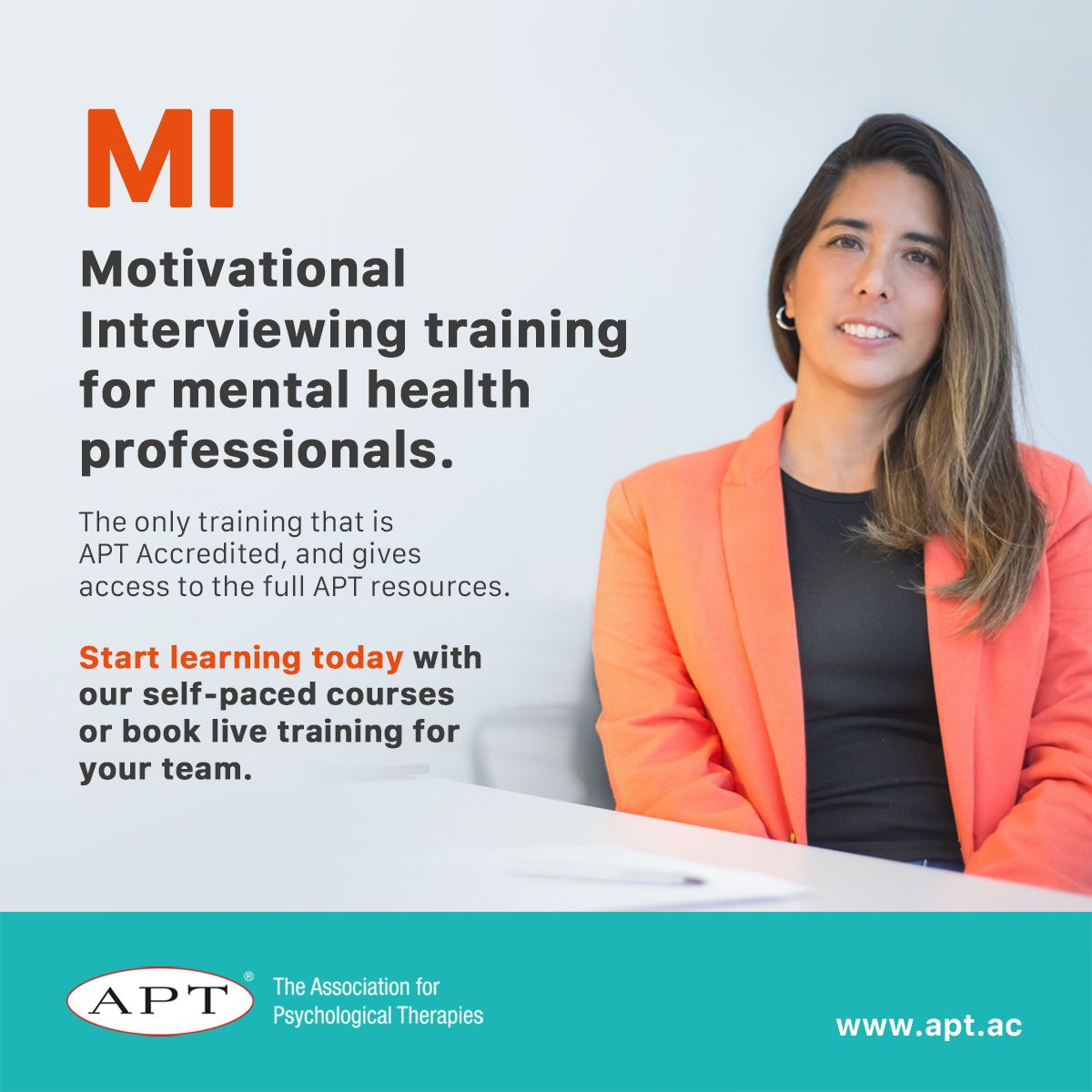 The Association for Psychological Therapies (APT) ad