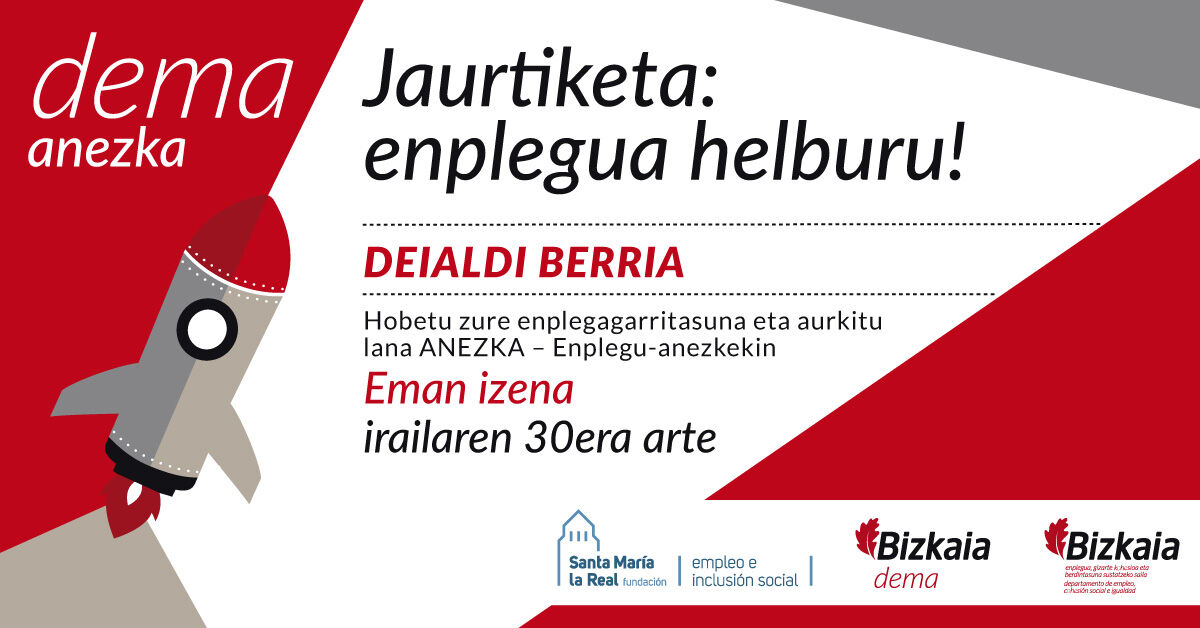 DEMA Agencia Foral de Empleo y Emprendimiento de Bizkaia ad