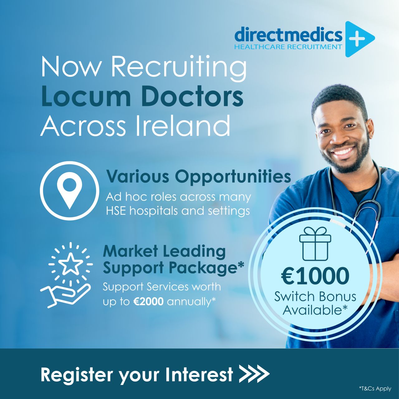 Direct Medics Healthcare Recruitment ad