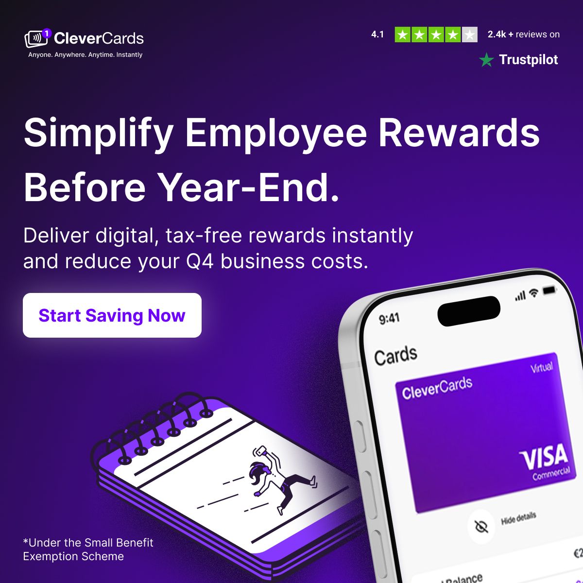 CleverCards ad