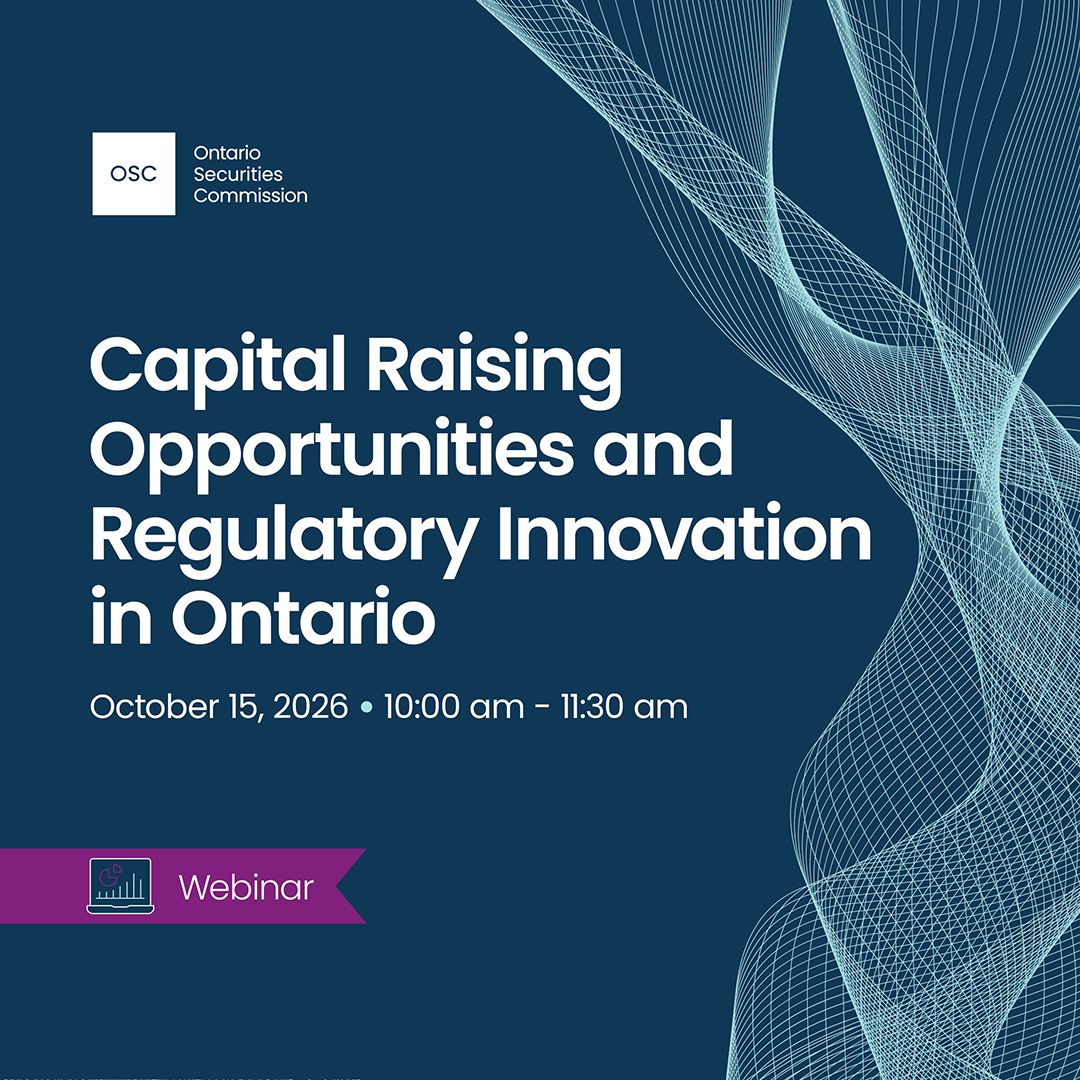 Ontario Securities Commission ad