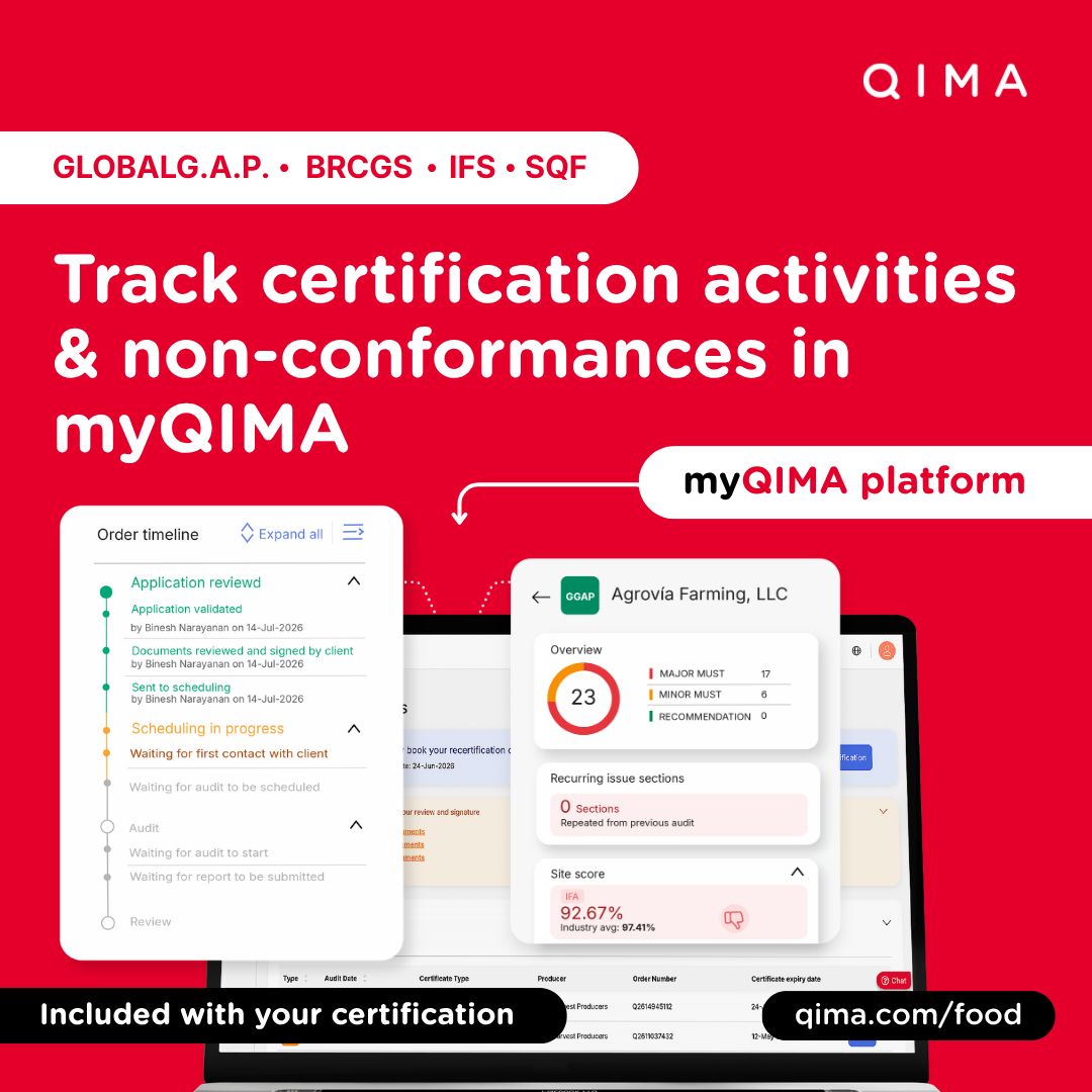 QIMA Food Certification ad
