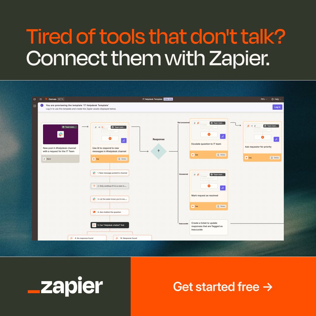 Zapier ad