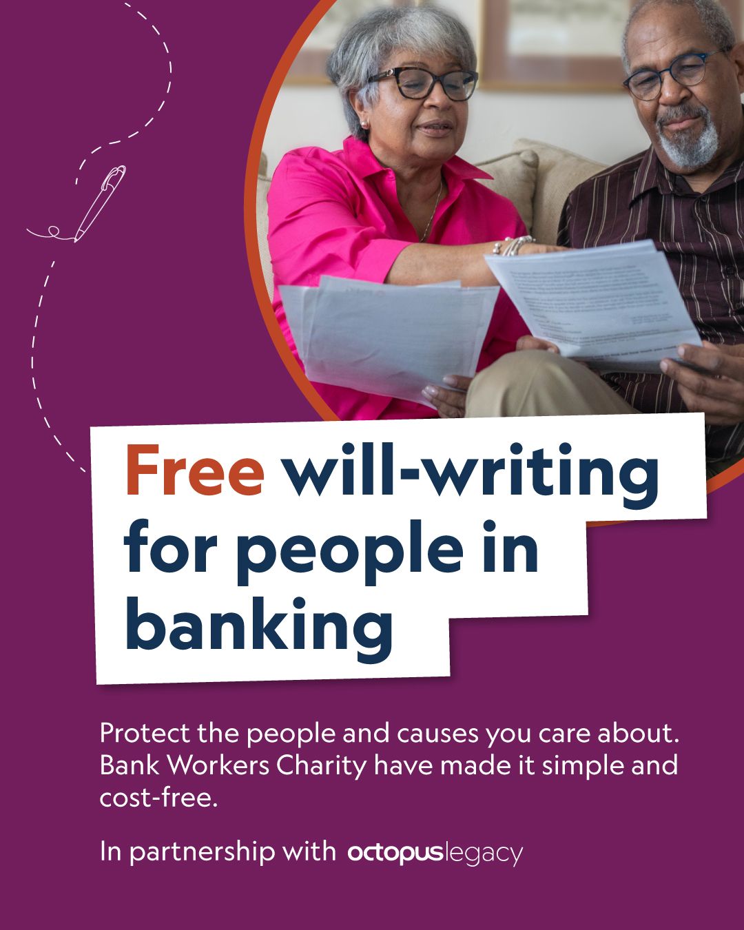 Bank Workers Charity ad
