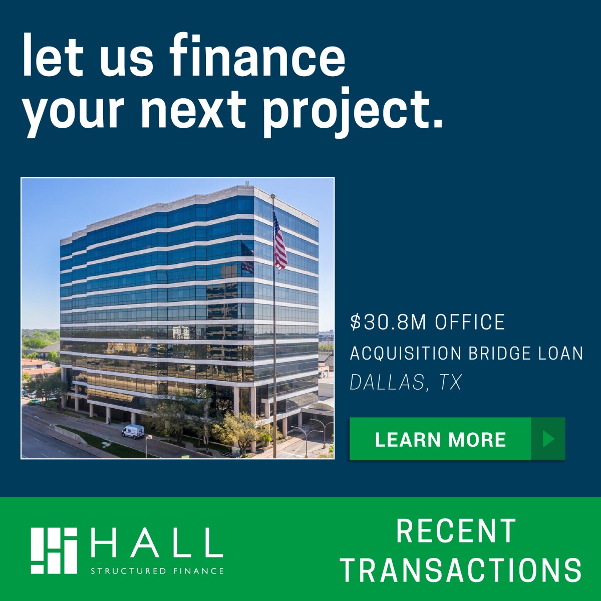 HALL Structured Finance ad