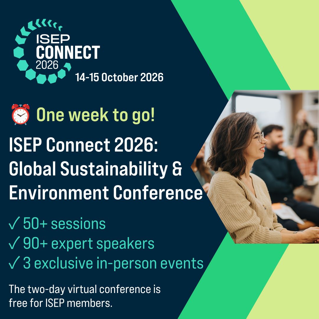 Institute of Sustainability and Environmental Professionals (ISEP) ad