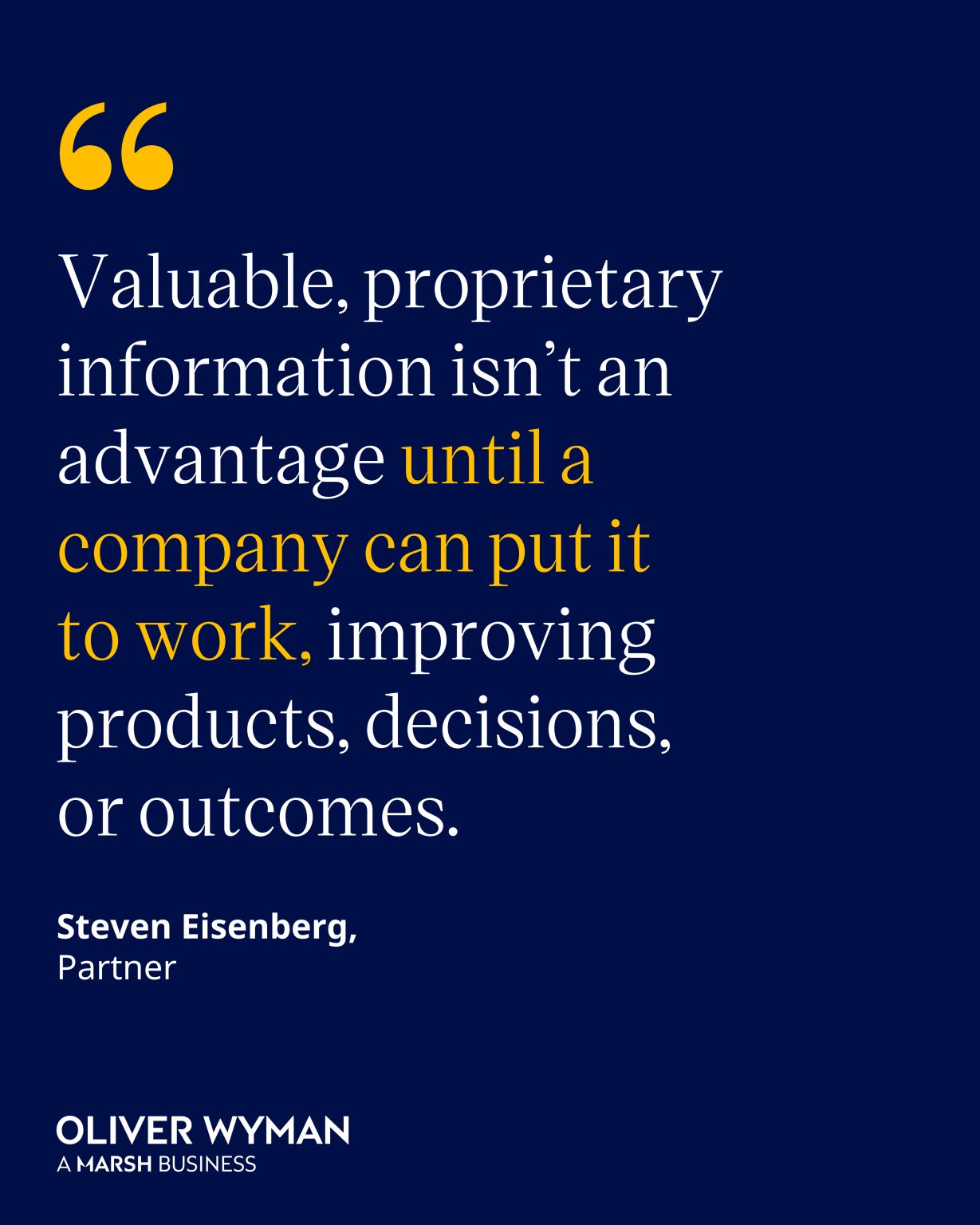 Oliver Wyman ad